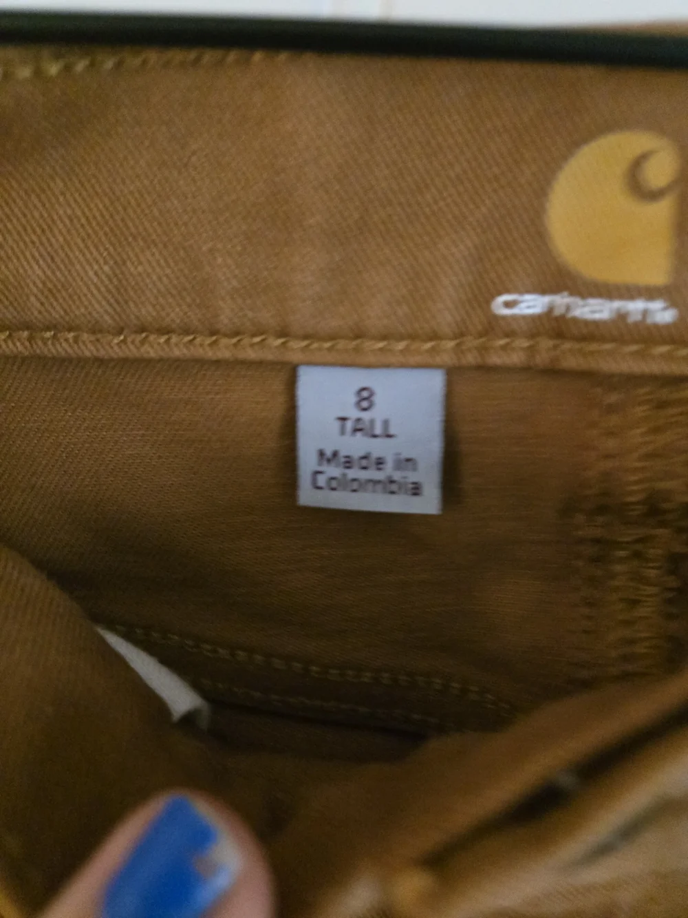 Carhartt Straight Leg Tall Length Classic Brown Work Pants